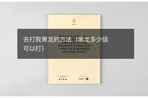 去打败黑龙的方法（黑龙多少级可以打）