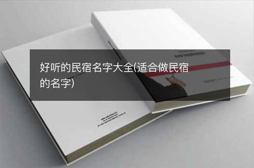好听的民宿名字大全(适合做民宿的名字)