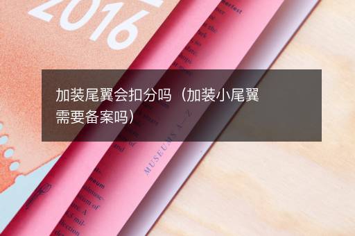 加装尾翼会扣分吗（加装小尾翼需要备案吗）