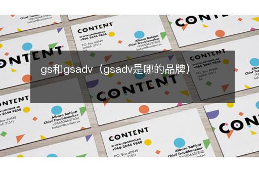 gs和gsadv（gsadv是哪的品牌）