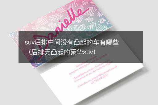 suv后排中间没有凸起的车有哪些（后排无凸起的豪华suv）